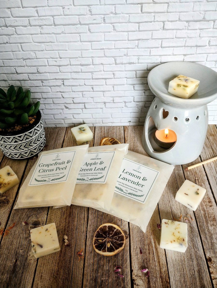 3 Packs of Botanical Wax Melts - Choose from 16 scents - Scented Wax Melts
