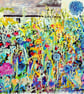 House and Garden Landscape Original Watercolour Painting - Image 3