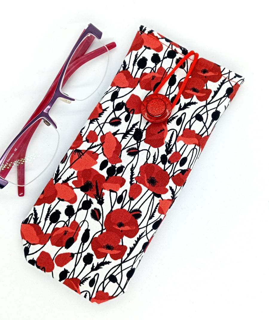 Poppy fields glasses case No Postage 492LF