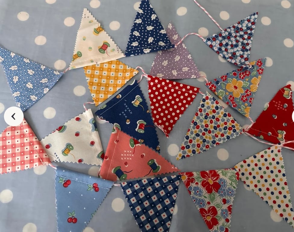  Moda Fabric Mini Cotton Fabric Bunting 