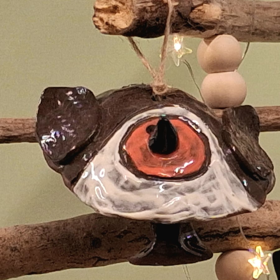 Ceramic Robin hanging bell