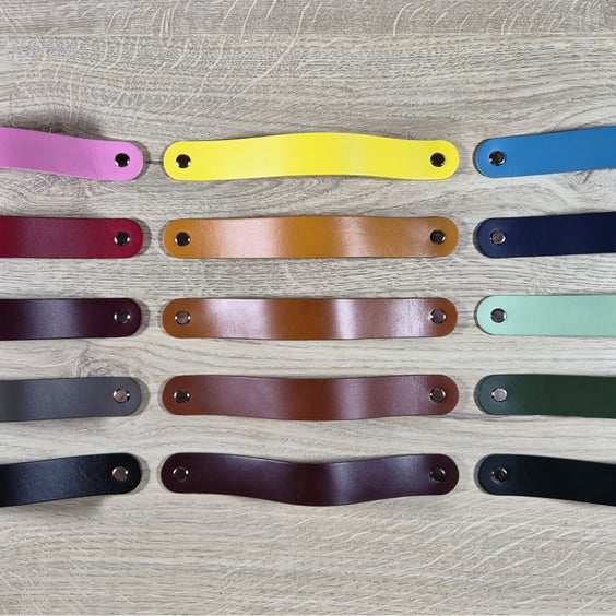 Handcrafted Leather Handle (12 sizes to choose from)