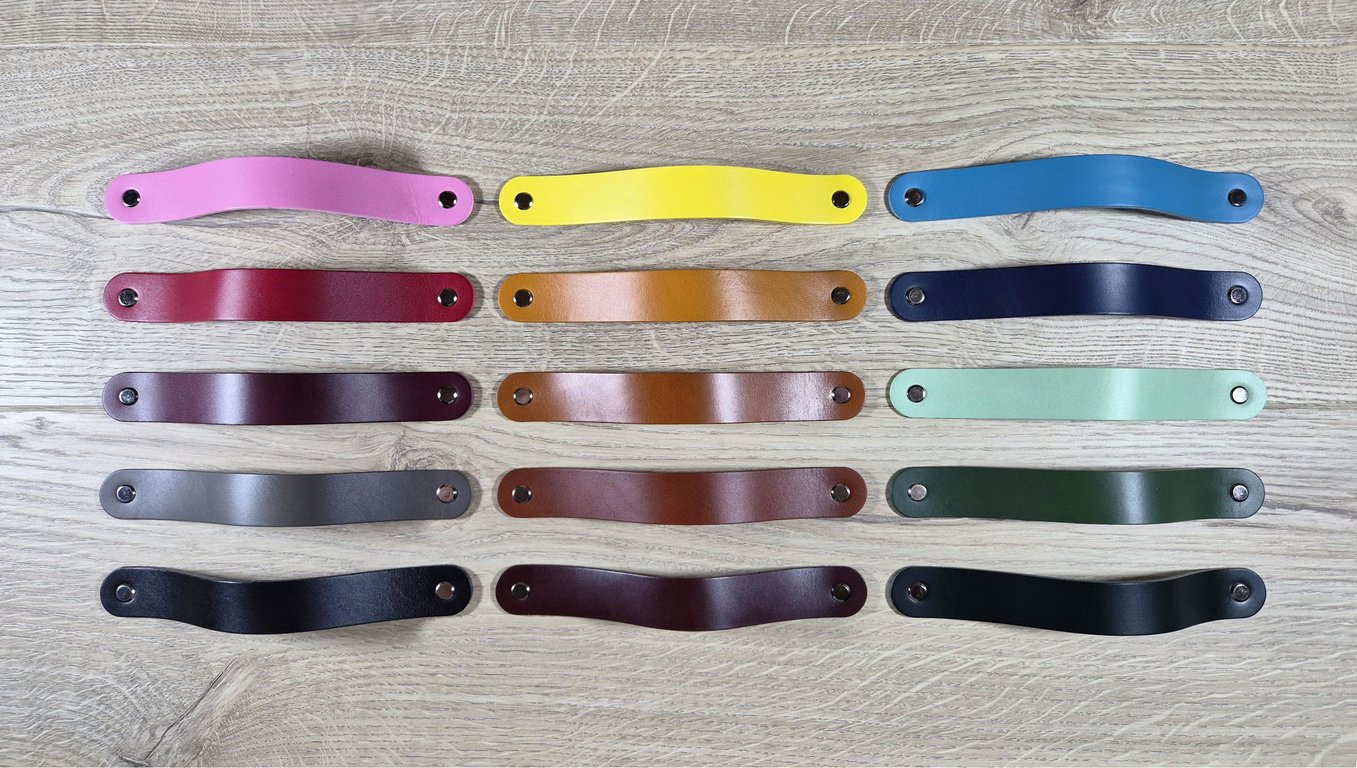 Handcrafted Leather Handle (12 sizes to choose from)