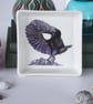 Paradise Riflebird Design Ceramic Dish, 10 x 10cm, Many Uses - Image 4