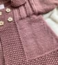 Hand knitted ‘Ellie’ Baby Girl’s Jacket (3-9 months) - Image 4