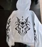 GREY TRIBAL SKULL HOODIE - Image 2