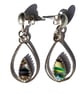Surfite Earrings Fine & Sterling Silver Teardrop Blue Seaglass Jewellery Gift - Image 2