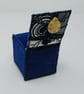 Harris Tweed fabric box with textile art lid - Image 6