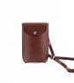 Brown Leather Phone Holder 