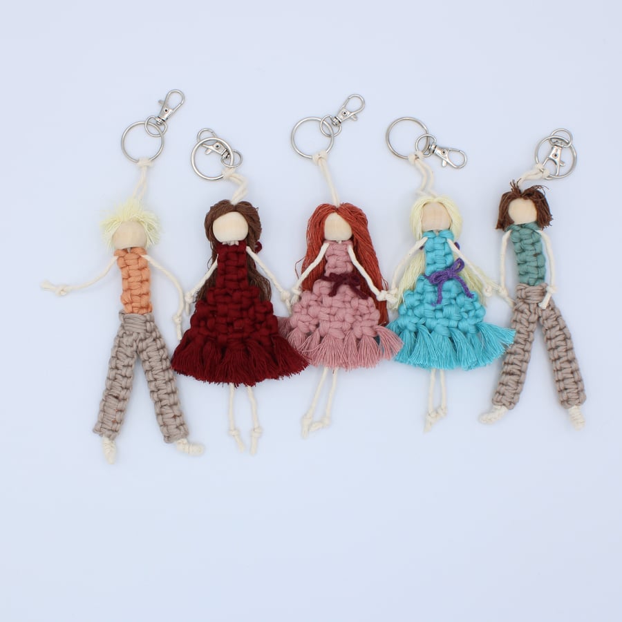 Macramé keyring People