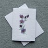 hand painted watercolour floral greetings card ( ref F 122 )