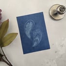 Mussel Shell Linocut Print - SECOND 