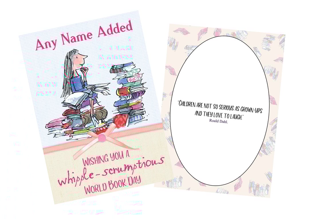 World Book Day Card for Roald Dahl Collection