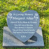 Memorial Gravestone Grave Marker Heart grave plaque cemetery stone Gravestone 