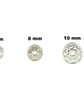 100pcs 6 - 10 mm Black Rhinestone Rondelle Spacer Beads for DIY Jewellery Making - Image 2