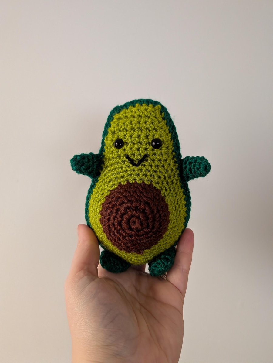 Crochet cuddly Avocado soft toy, plushies, softies, plush toys, foodie