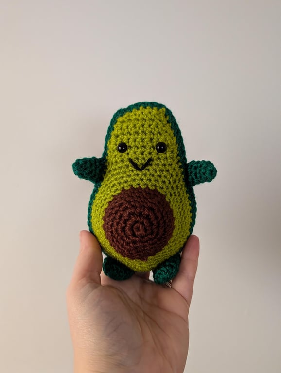 Crochet cuddly Avocado soft toy, plushies, softies, plush toys, foodie