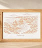 Laser engraved Bedruthan Steps Cornwall - Image 1