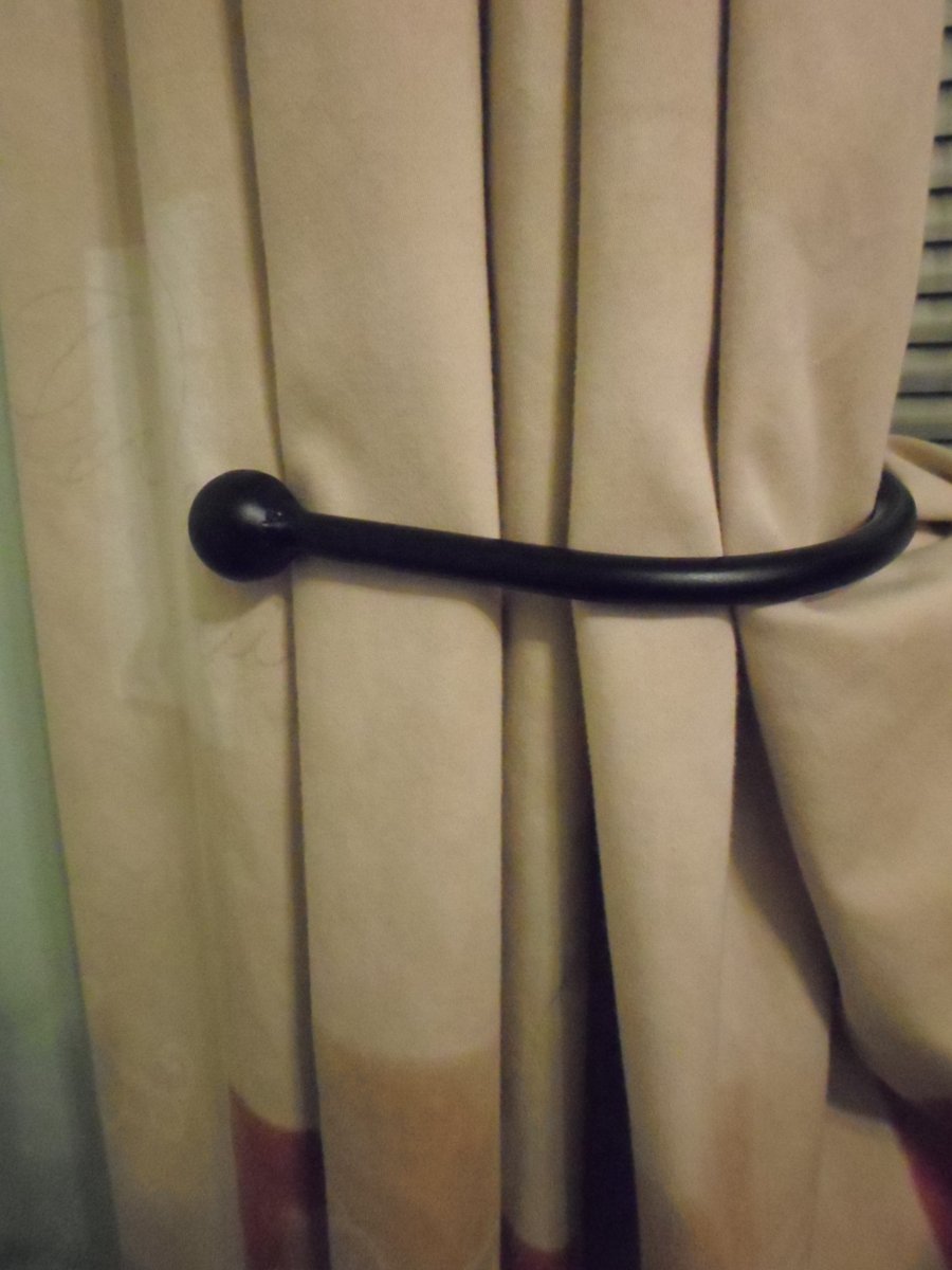 Curtain Tie Backs......................Wrought Iron (Forged Steel) Hand Crafted