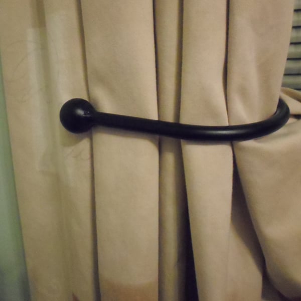 Handmade Curtain Tie Backs......................Wrought Iron (Forged Steel) 