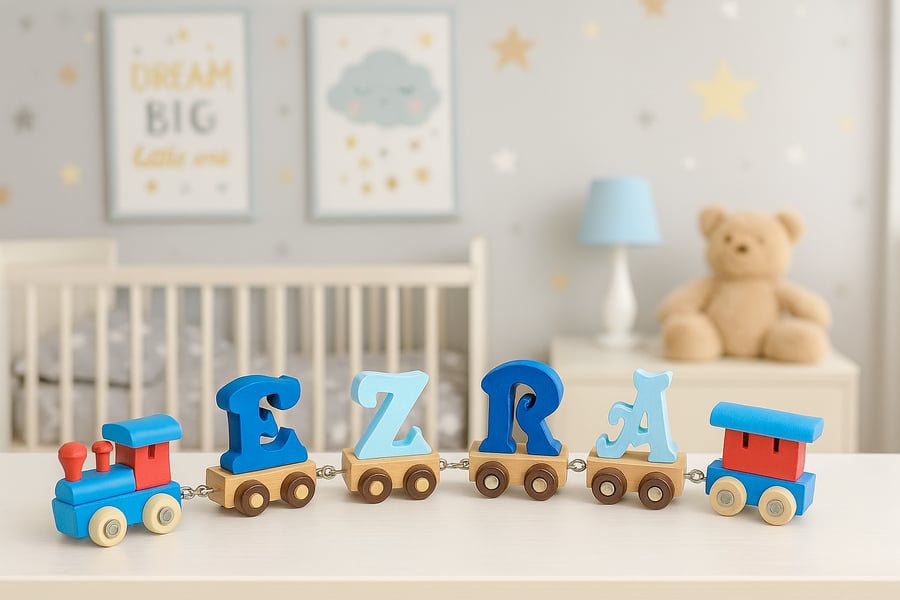 Name Train, Unique With Lower Case Letters, Train Letters, Personalised Gift