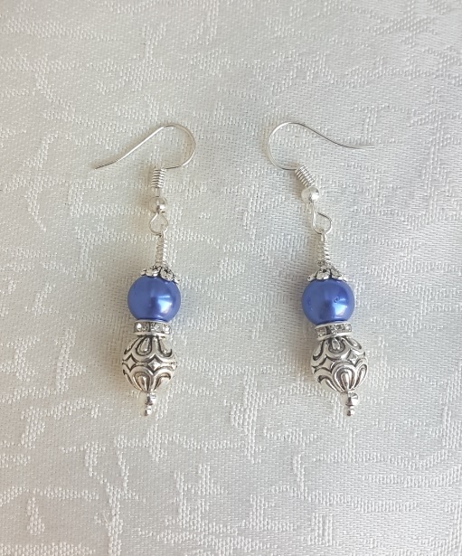 Gorgeous Royal Blue Magnetic Haematite and Fancy Bead Earrings.