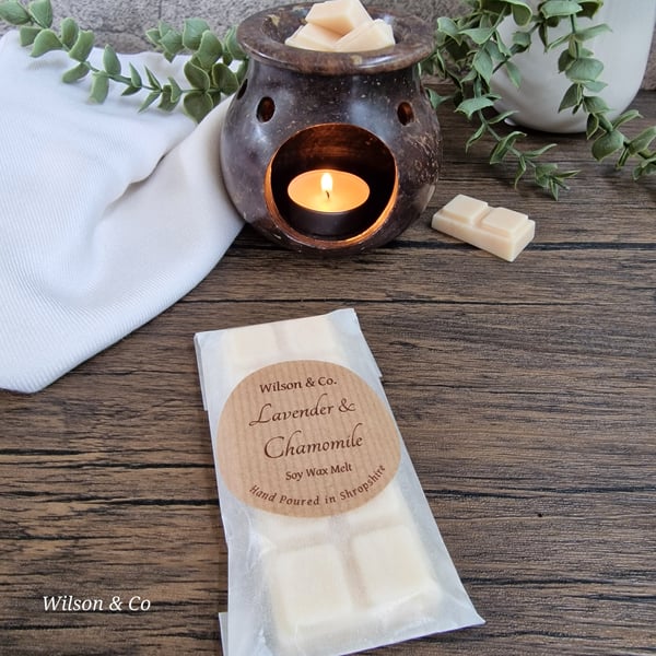 Wax Melt Gift Box 300g - 6 Laundry scented soy wax melt snap bars