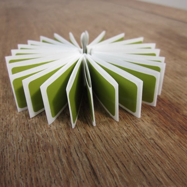 50 Small Olive Green Stickers