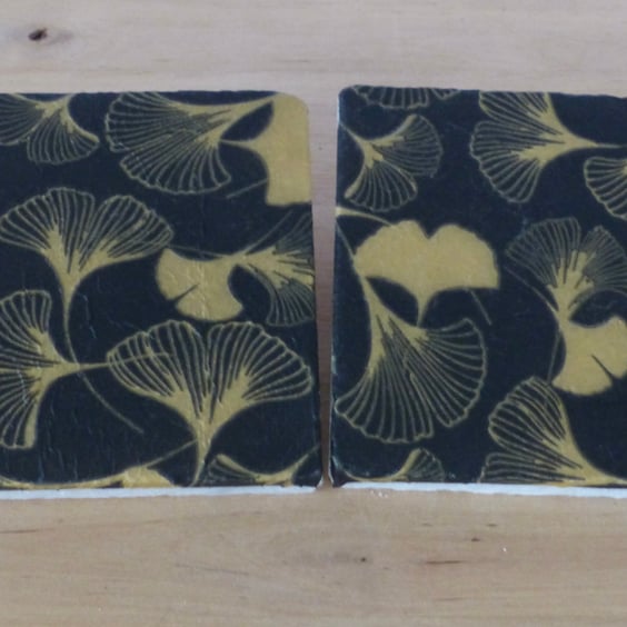 Marble 'Ginkgo' Coasters