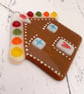 Fused Glass Gingerbread House - Handmade Glass Christmas Decoration - Image 5