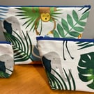 Set of 3 bags safari design 