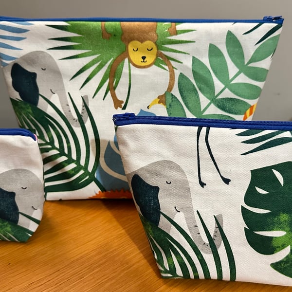 Set of 3 bags safari design 