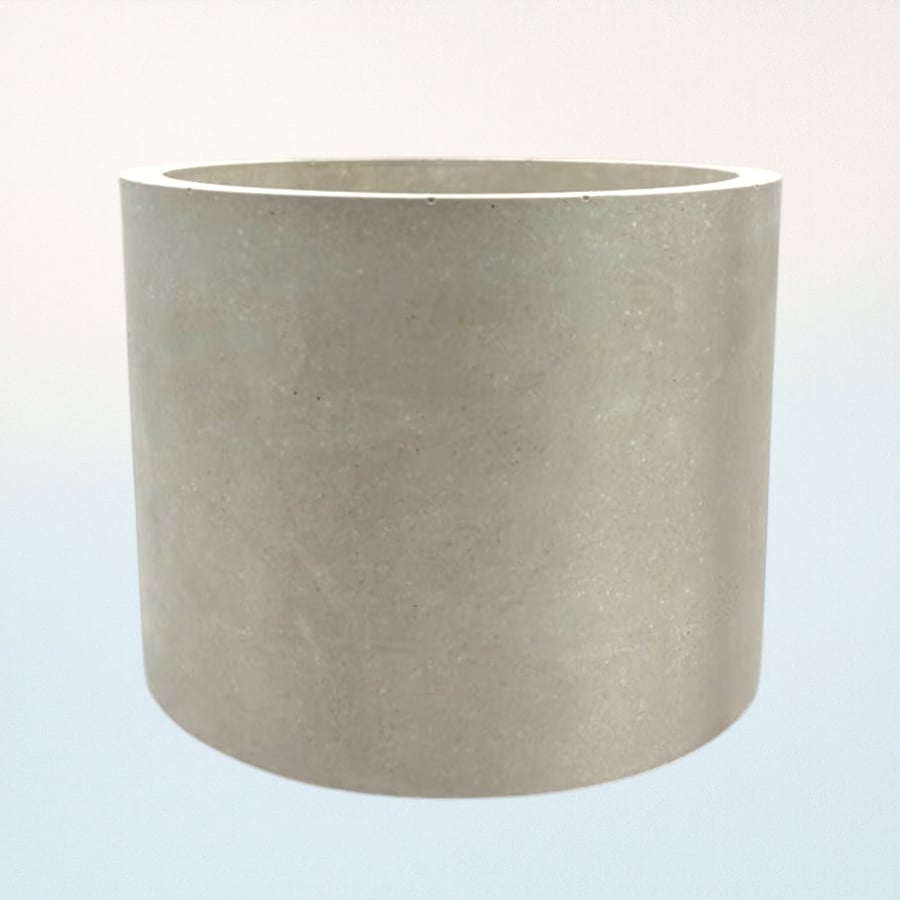 Large Khaki Silver Plant Pot - Unique 15cm Speckled Flowerpot (lpp17)