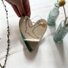 A Ceramic handmade hanging heart - 31 - Summer Studio Sale 