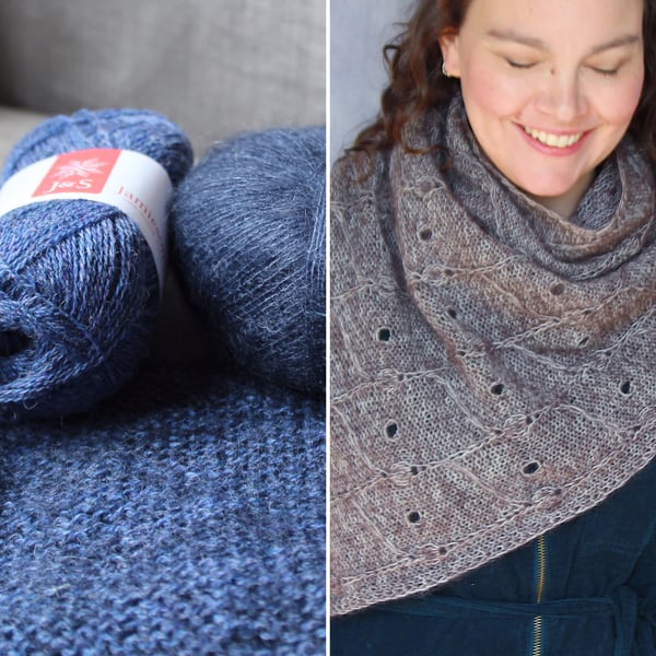 Loanin Shawl Kit (Blue)