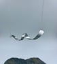 Spiral aluminium pendant in silver - Image 3