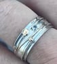 Aquamarine Sterling Silver Spinner ring, silver spinner ring, aquamarine ring,  - Image 9