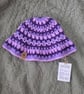 Handmade crochet bucket hat, 100% cotton kelp design - Image 2