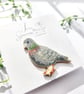 Hand-painted Bird Brooch - Image 2