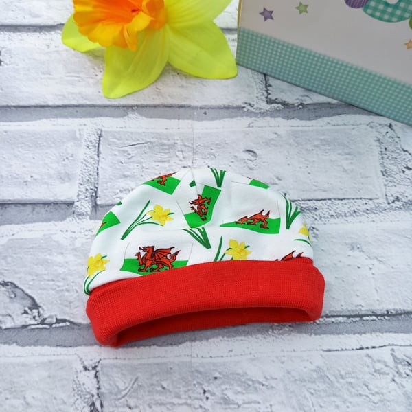 Welsh Baby Hat great Newborn gift of babies