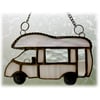 Motorhome Suncatcher Stained Glass Compass Drifter Campervan