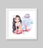 Mermaid wall prints, mermaid nursery wall decor, mermaid wall decor - Image 5