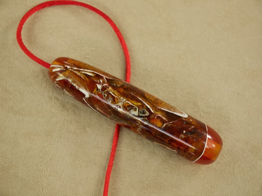 Light pull pendant hand crafted from crab sea shell made on Orkney. lps21