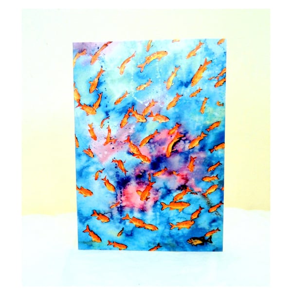Tropical Fish Pack of 5 Greeting  Cards from Original Watercolour Painting