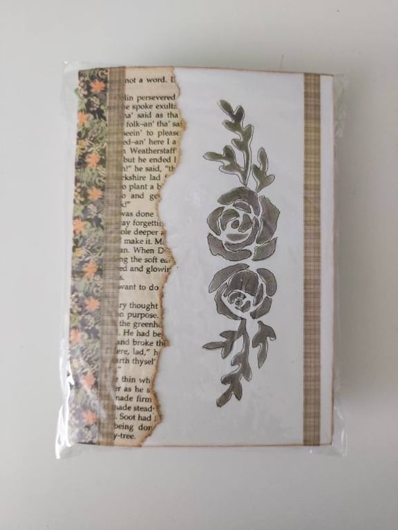 Handmade Notebook & Ephemera Pack - Mixed Media Craft Set