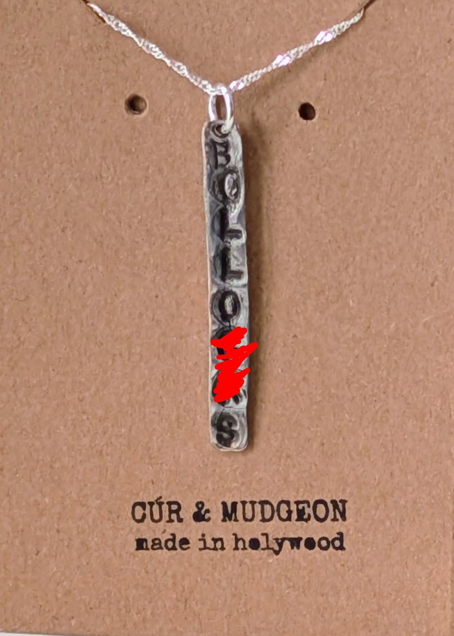 Image of Fine Silver Balloxxs Necklace