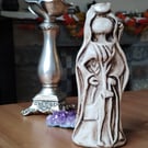 Selene. Moon Goddess. Handmade Ceramic Statuette  