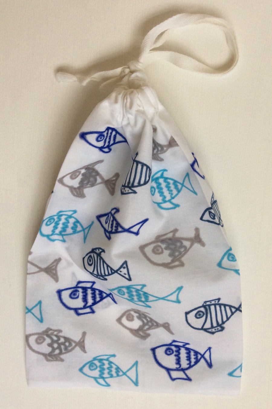  Drawstring Bag, unique hand drawn design