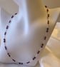 Rhodolite Garnet & Sterling Silver Necklace - Capricorn & January Birthstone