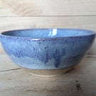 Wavy purple speckled medium bowl